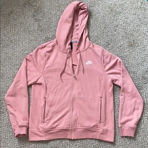 Nike Pink Zip Up Hoodie